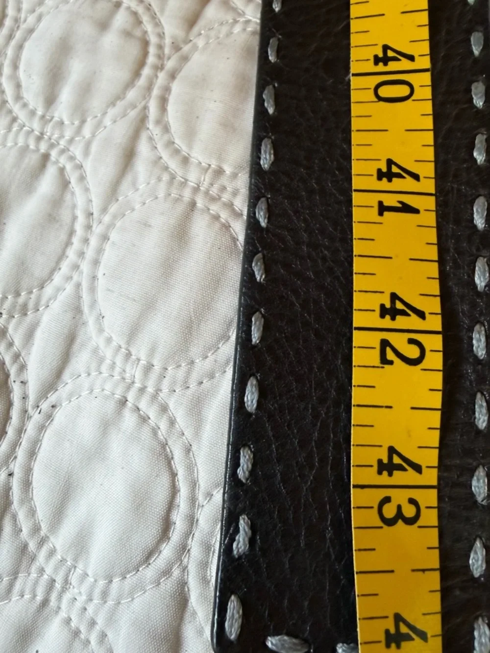 White House Black Market leather belt with large oval buckle